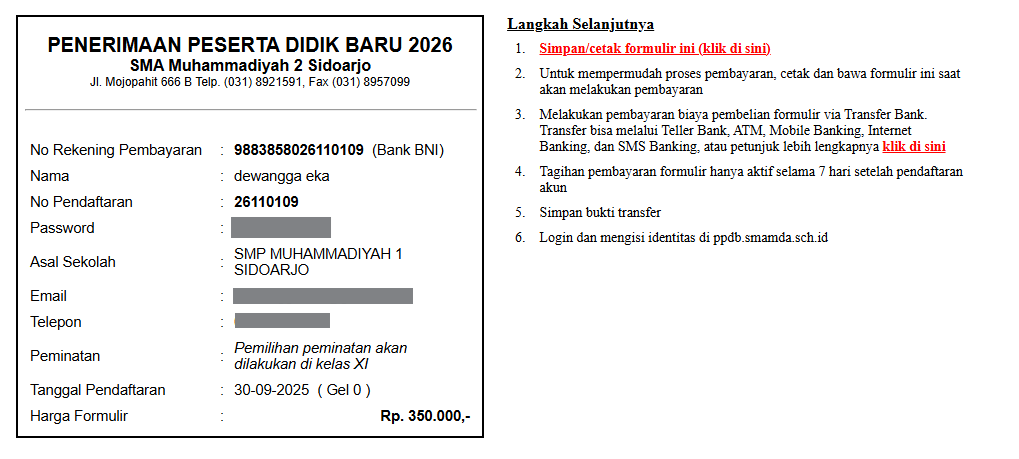 Halaman Tagihan